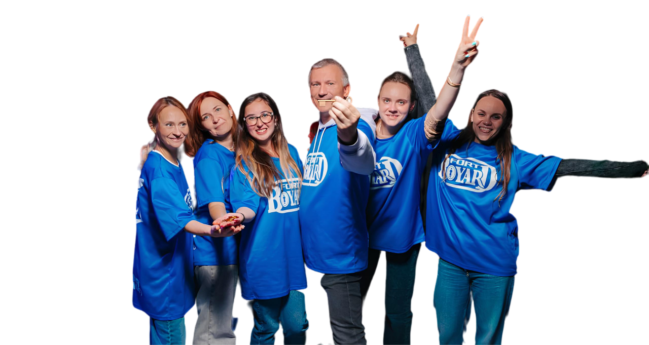 корпоратив под ключ  в стиле форт боярд